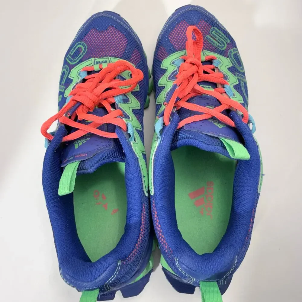 Adidas Vigor TR Cobalt Blue / Green Running Athletic Shoe, Women's Size 8 - Picture 5 of 11